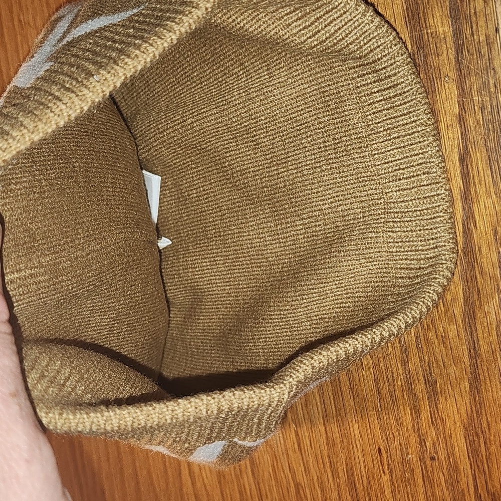Michael Kors Brown and White Logo Beanie - Picture 4 of 4